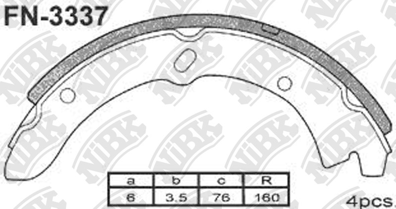 AKEBONO NN3544 Brake Shoe