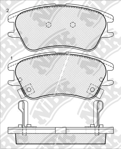 NIBK PN0439 Brake Pad