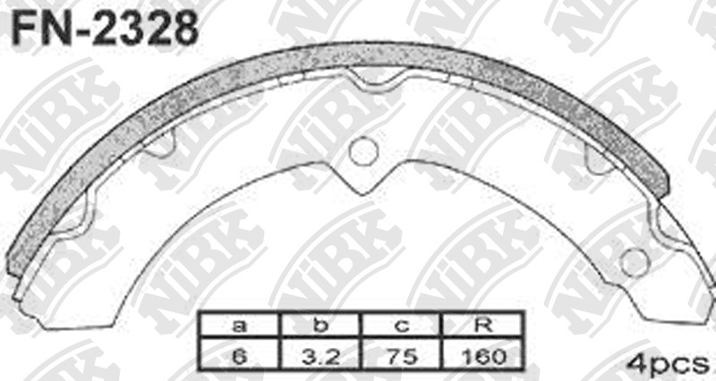 TOYOTA 0449536121 Brake Shoe