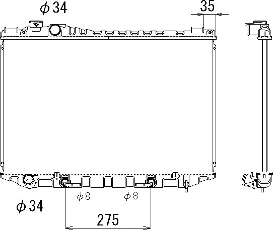 CMBC N-LS126V Radiator