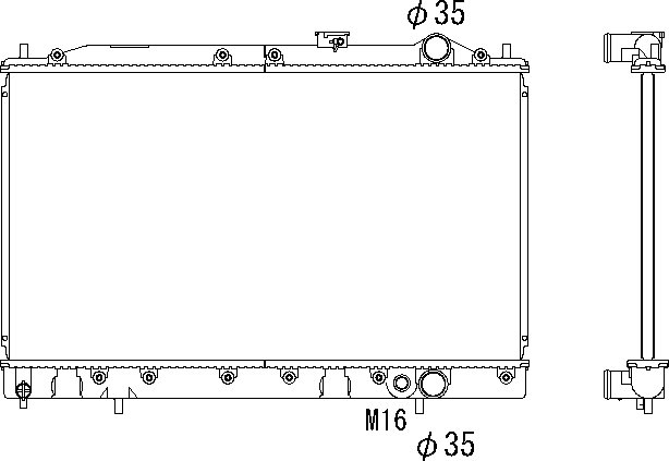 CMBC E-C53A Radiator