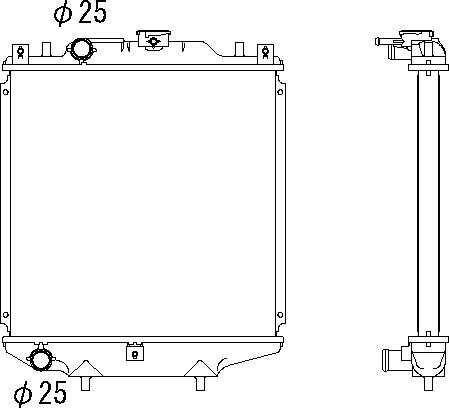 OE 1A6515200 Radiator