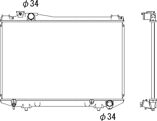 OE 1640070440 Radiator