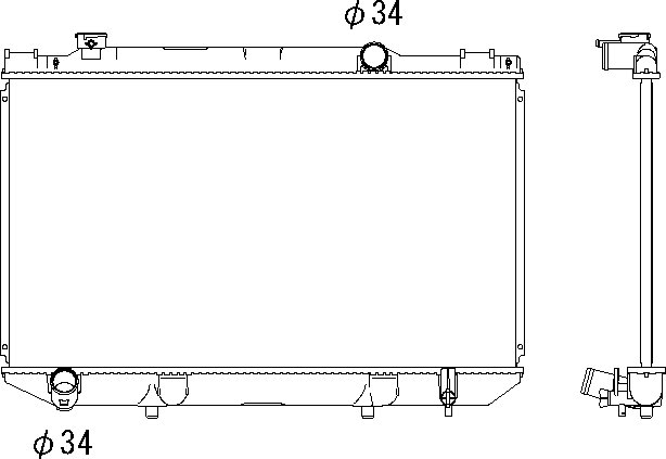 OE 1640073400 Radiator