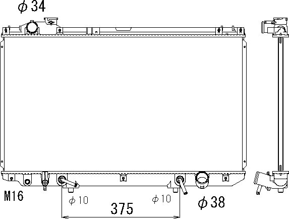 OE 1640050220 Radiator
