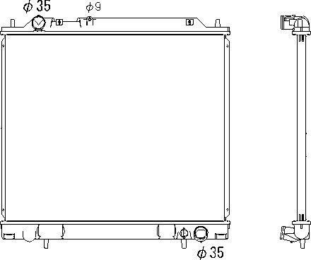 OE MR126102 Radiator