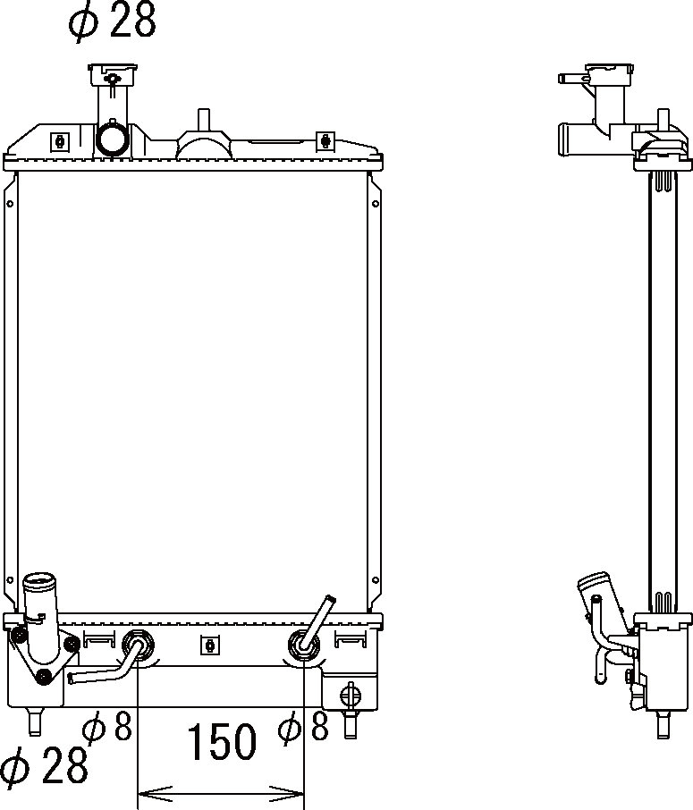 OE 1350A035 Radiator