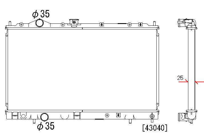 OE MR161984 Radiator
