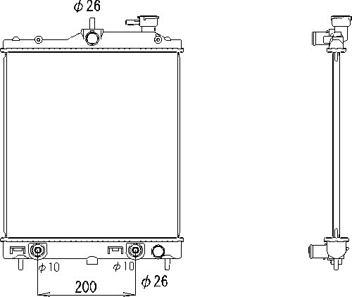 OE 45111KG000 Radiator