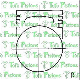NISSA 1201074501 Piston
