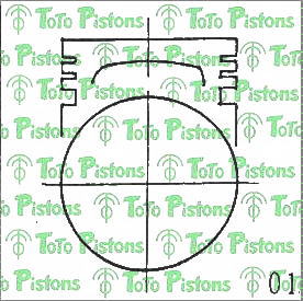 NISSA 12010F5112 Piston