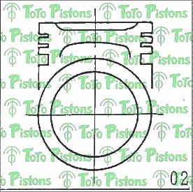 NISSA 1201003L02 Piston