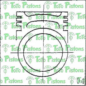 NISSA 1201090008 Piston