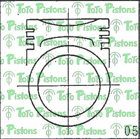 MAZDA H80223200 Piston