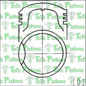 MAZDA 031723200 Piston