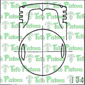 HONDA 13101568010 Piston