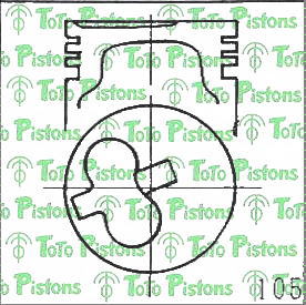 Stock TDF920XL Piston