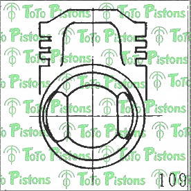 ISUZU 8942370820 Piston