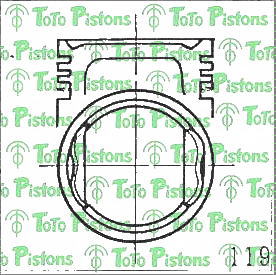 MITSUBISHI MD030322 Piston