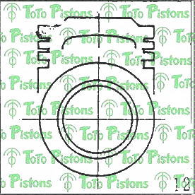 ISUZU 8942444020 Piston
