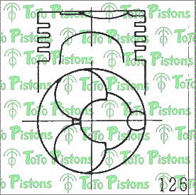 TOYOT 1310177015 Piston