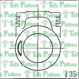 Stock M776HB Piston