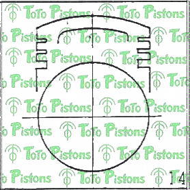 SUZUK 1211067101 Piston
