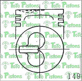 Stock M8624T Piston
