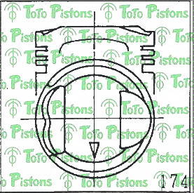 MAZDA B1Y011SA0 Piston