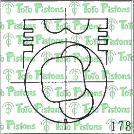 ISUZU 1121112401 Piston