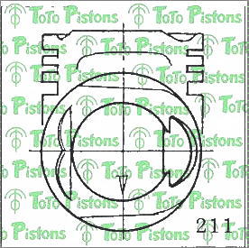 MITSUBISHI MD188998 Piston