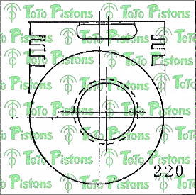 Stock TDF9406 Piston