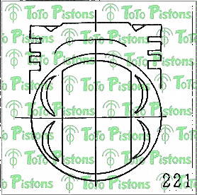 TOYOT 1310116121 Piston