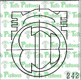 NISSA 1201076L01 Piston