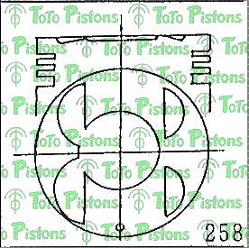 TOYOT 1310115050 Piston