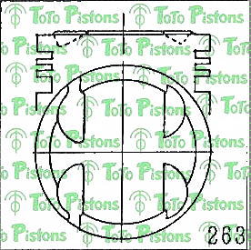 MITSUBISHI MD191343 Piston