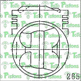 MITSUBISHI MD194185 Piston
