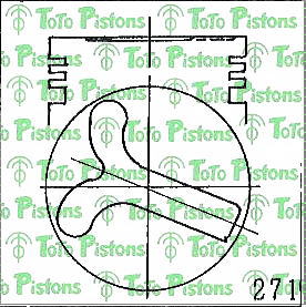 Stock NDC9606T Piston