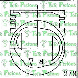 MITSUBISHI MD197808R Piston