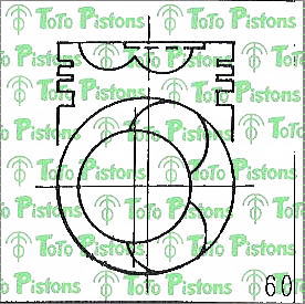 HINO 132161530 Piston