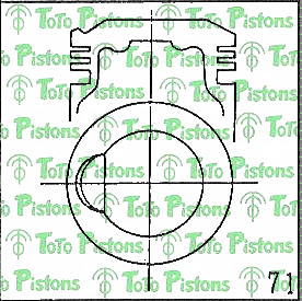 MAZDA 027123200 Piston