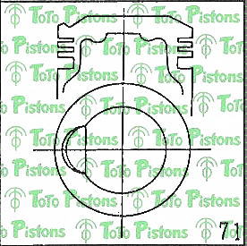 MAZDA 026823200 Piston