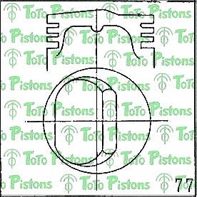 TOYOT 1310133022 Piston