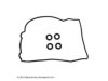 BECK/ARNLEY  0361558 Valve Cover Gasket