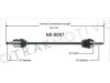 SURTRACK  MI8097 CV Half Shaft Assembly